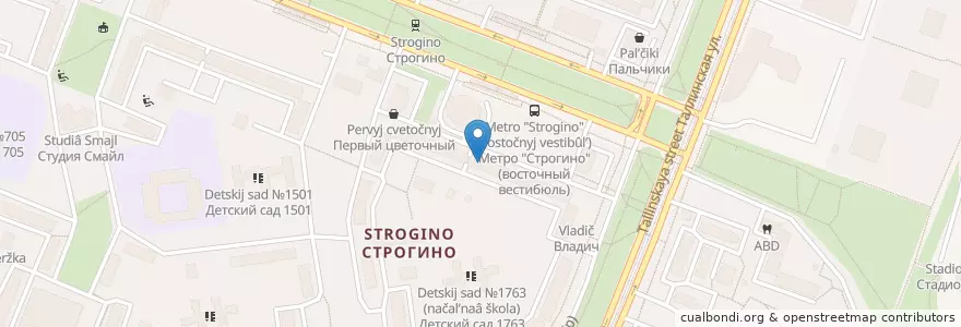 Mapa de ubicacion de Витафарм en Rusia, Distrito Federal Central, Москва, Северо-Западный Административный Округ, Район Строгино.