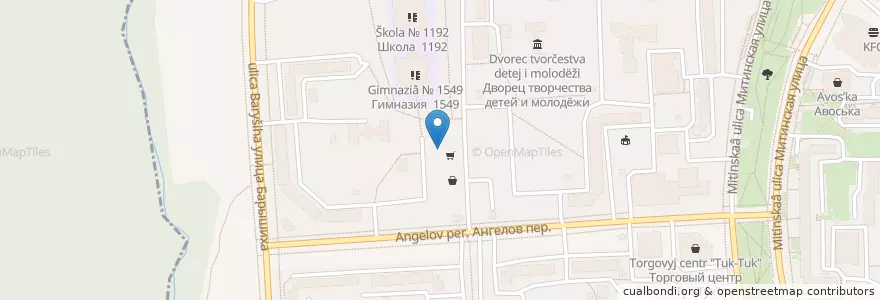 Mapa de ubicacion de СДЭК en Rússia, Distrito Federal Central, Москва, Северо-Западный Административный Округ, Район Митино.