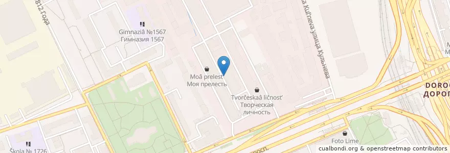 Mapa de ubicacion de 13/14 en Россия, Центральный Федеральный Округ, Москва, Западный Административный Округ, Район Дорогомилово.