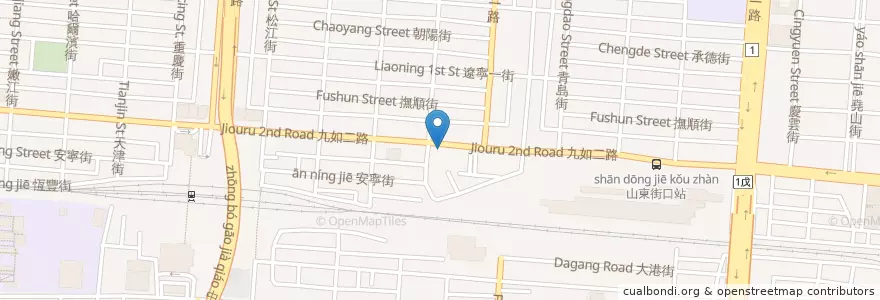 Mapa de ubicacion de 老新台菜 en Tayvan, Kaohsiung, 三民區.