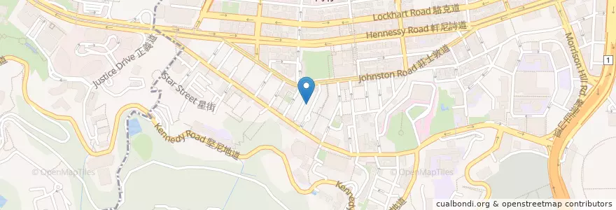 Mapa de ubicacion de La Rotisserie en Китай, Гуандун, Гонконг, Гонконг, Новые Территории, 灣仔區 Wan Chai District.