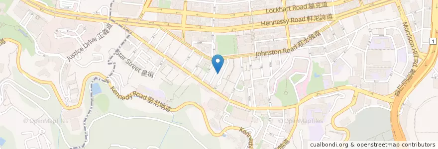 Mapa de ubicacion de Tallore en Китай, Гуандун, Гонконг, Гонконг, Новые Территории, 灣仔區 Wan Chai District.