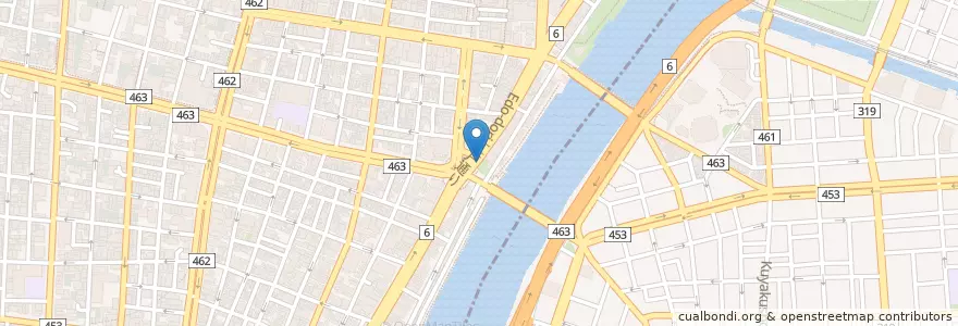 Mapa de ubicacion de 아사쿠사 en 일본, 도쿄도, 다이토구.
