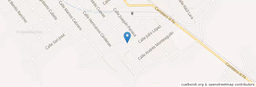 Mapa de ubicacion de Salón de Reino de los testigos de Jehová.. en キューバ, Villa Clara, Camajuaní.