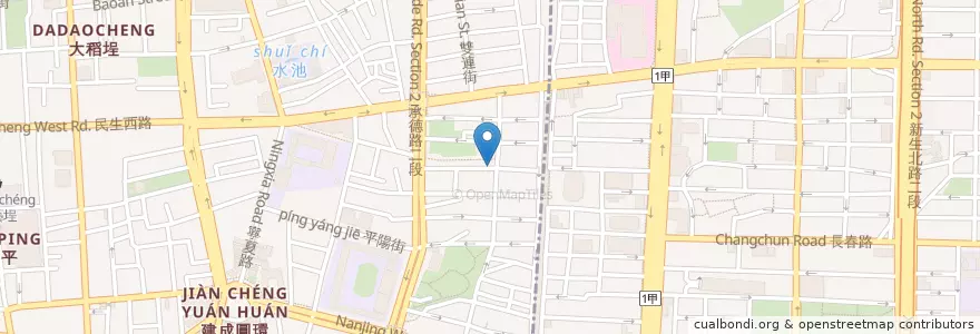 Mapa de ubicacion de 紅拾玖 en Taiwan, 新北市, Taipé, 大同區.