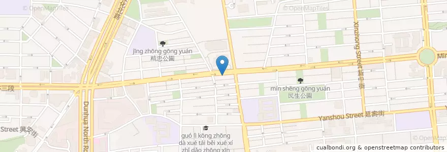 Mapa de ubicacion de 究醬手作 en 타이완, 신베이 시, 타이베이시, 쑹산 구.