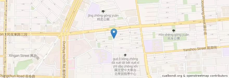 Mapa de ubicacion de 黑輪担 en 臺灣, 新北市, 臺北市, 松山區.