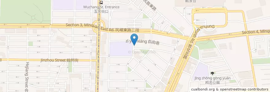 Mapa de ubicacion de 蒜翻天 en Tayvan, 新北市, Taipei, 松山區.