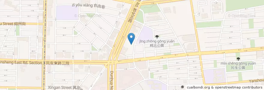 Mapa de ubicacion de 張記洋行 en Tayvan, 新北市, Taipei, 松山區.