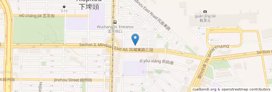 Mapa de ubicacion de 食肉堂精緻鍋物 en Taiwan, New Taipei, Taipei, Songshan District.