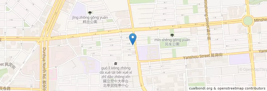 Mapa de ubicacion de 東昌食堂 en تايوان, تايبيه الجديدة, تايبيه, 松山區.