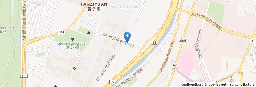 Mapa de ubicacion de 浮洲合宜住宅(合宜合安一路口) en Taiwan, 新北市, 板橋區.