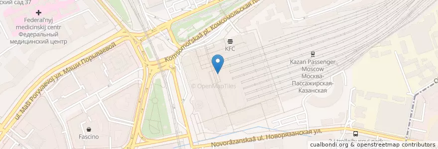 Mapa de ubicacion de Чебуречная en Russia, Distretto Federale Centrale, Москва, Центральный Административный Округ, Красносельский Район.