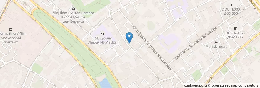 Mapa de ubicacion de Music Story en Russia, Distretto Federale Centrale, Москва, Центральный Административный Округ, Басманный Район.