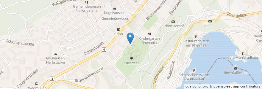 Mapa de ubicacion de Otterstall en Schweiz/Suisse/Svizzera/Svizra, Schaffhausen, Neuhausen Am Rheinfall.