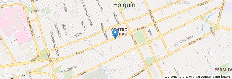 Mapa de ubicacion de El Garage en كوبا, Holguín, Holguín.