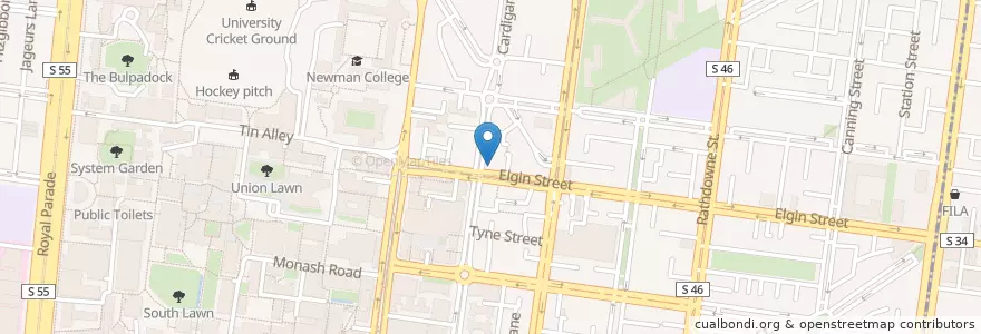 Mapa de ubicacion de Le Miel en Australia, Victoria, City Of Melbourne.
