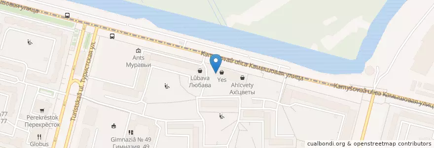 Mapa de ubicacion de Helix en Russia, Northwestern Federal District, Leningrad Oblast, Saint Petersburg, Приморский Район, Округ № 65.