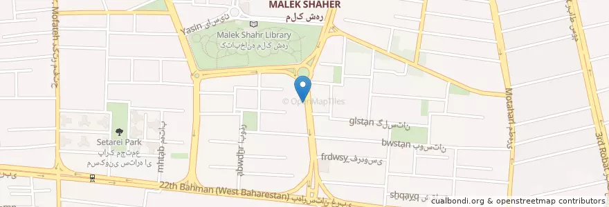 Mapa de ubicacion de بانک مسکن en イラン, エスファハーン, شهرستان اصفهان, بخش مرکزی شهرستان اصفهان, اصفهان.