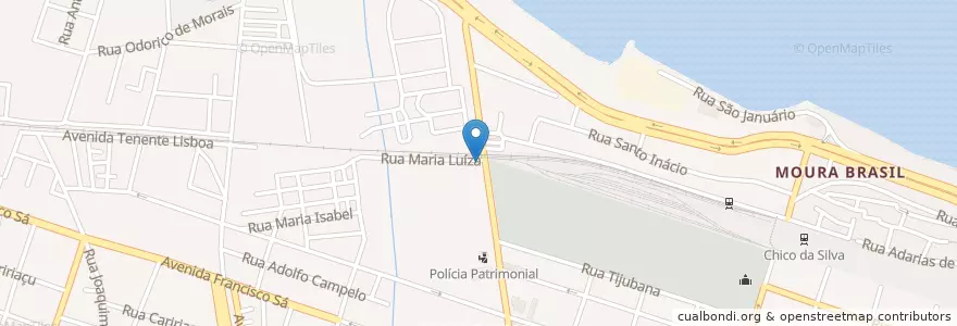 Mapa de ubicacion de Centro Fashion en ブラジル, 北東部地域, セアラー, Região Geográfica Intermediária De Fortaleza, Microrregião De Fortaleza, フォルタレザ.