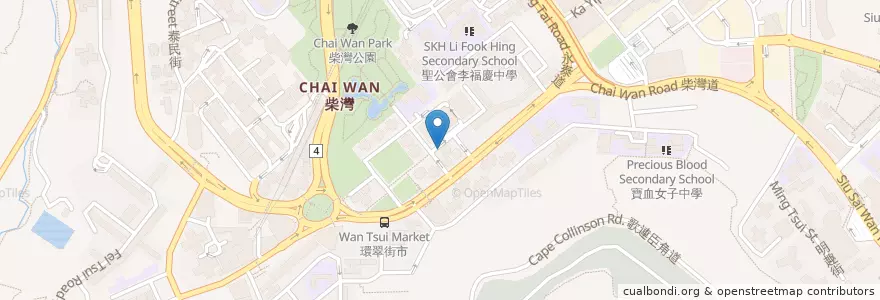 Mapa de ubicacion de 太和堂 en Китай, Гуандун, Гонконг, Гонконг, Новые Территории, 東區 Eastern District.