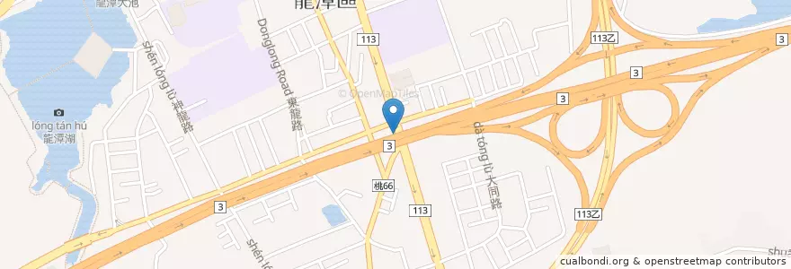 Mapa de ubicacion de 中正光明路口 en تايوان, تاو يوان, 龍潭區.