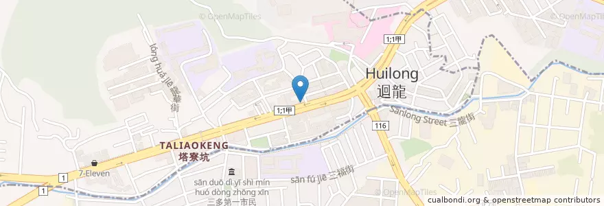 Mapa de ubicacion de 迴龍商場 en Taïwan, Taoyuan, 龜山區.