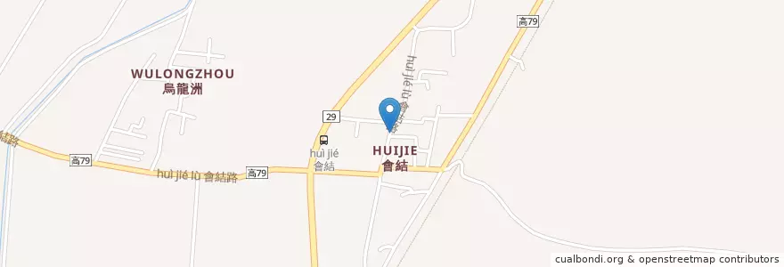 Mapa de ubicacion de 小姜冰鎮滷味 en تايوان, كاوهسيونغ, 大寮區.