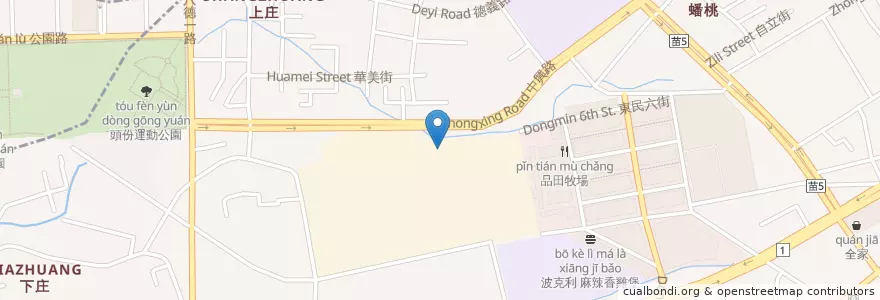 Mapa de ubicacion de 昌隆廣場 en Taiwan, 臺灣省, 苗栗縣, 頭份市.