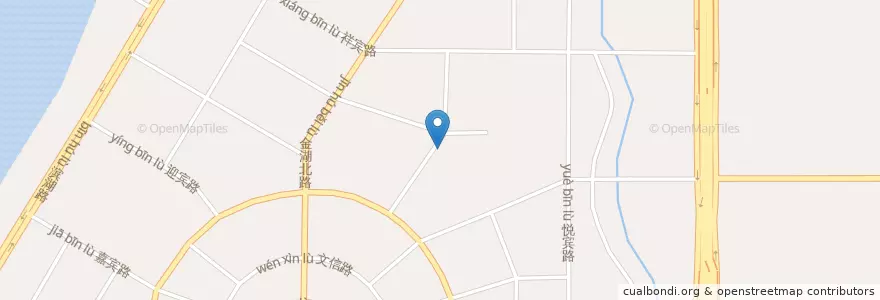 Mapa de ubicacion de The Small Pizza en 中国, 广西壮族自治区, 南宁市 / Nanning, 青秀区 (Qingxiu).