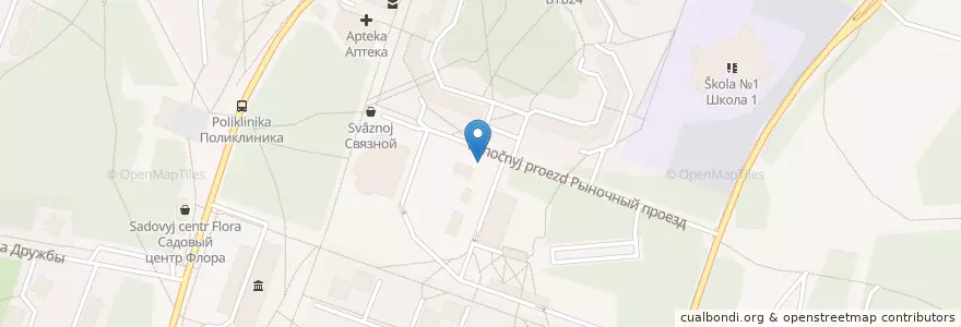 Mapa de ubicacion de ВЕТАПТЕКА en روسیه, Центральный Федеральный Округ, استان مسکو, Городской Округ Протвино.