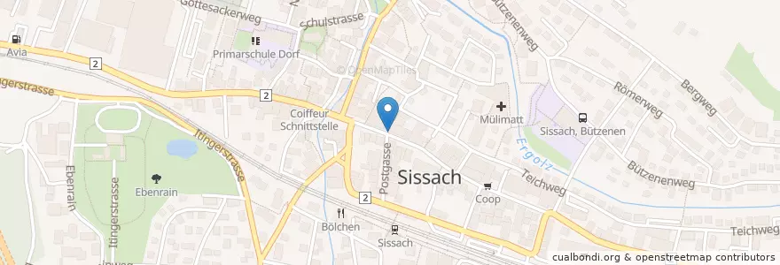 Mapa de ubicacion de Graf Marktstand en سويسرا, Basel-Landschaft, Bezirk Sissach, Sissach.