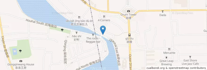Mapa de ubicacion de 云海肴 en 中国, 北京市, 河北省, 西城区, 东城区.