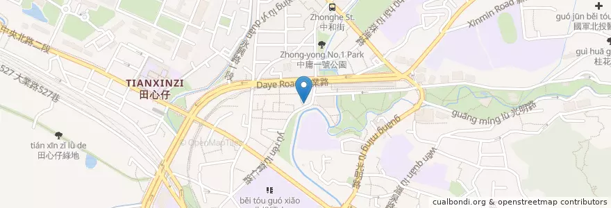 Mapa de ubicacion de 早安勇士 en Taiwan, Nuova Taipei, Taipei, Distretto Di Beitou.