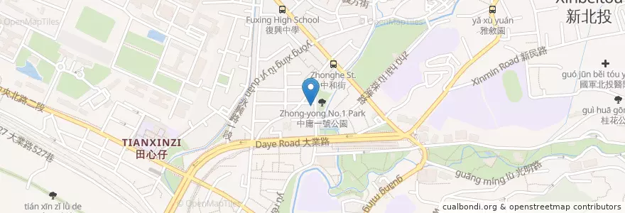 Mapa de ubicacion de 萬佳鄉 en 臺灣, 新北市, 臺北市, 北投區.