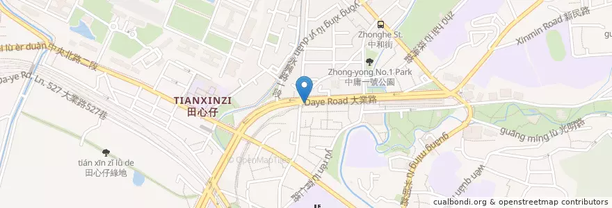 Mapa de ubicacion de 鹿港麵線糊 en Tayvan, 新北市, Taipei, 北投區.