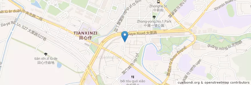 Mapa de ubicacion de 阿芳越南食 en 台湾, 新北市, 台北市, 北投区.