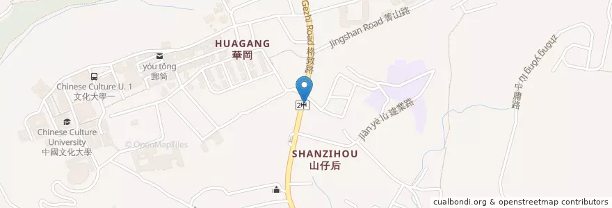 Mapa de ubicacion de 景福館 en 타이완, 신베이 시, 타이베이시, 스린 구.