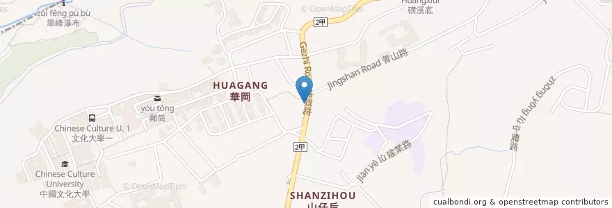 Mapa de ubicacion de 2派克脆皮雞排 en تایوان, 新北市, تایپه, 士林區.