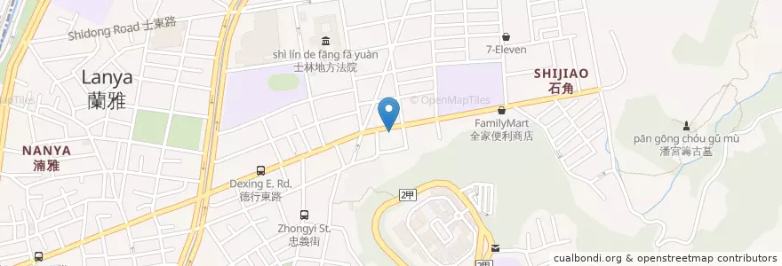 Mapa de ubicacion de 好奇營養豆花 en Taiwan, 新北市, Taipé, 士林區.