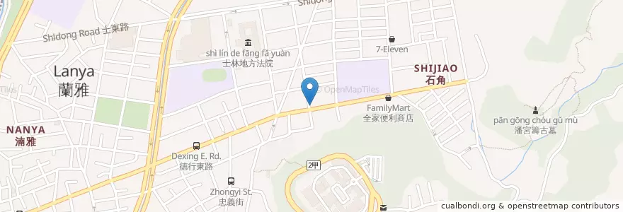 Mapa de ubicacion de 桶一天下 en 臺灣, 新北市, 臺北市, 士林區.