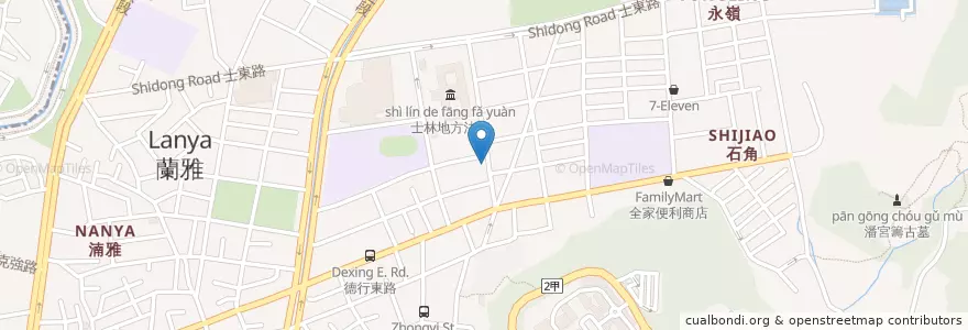 Mapa de ubicacion de 玉娟越南小吃 en Taiwan, 新北市, Taipé, 士林區.