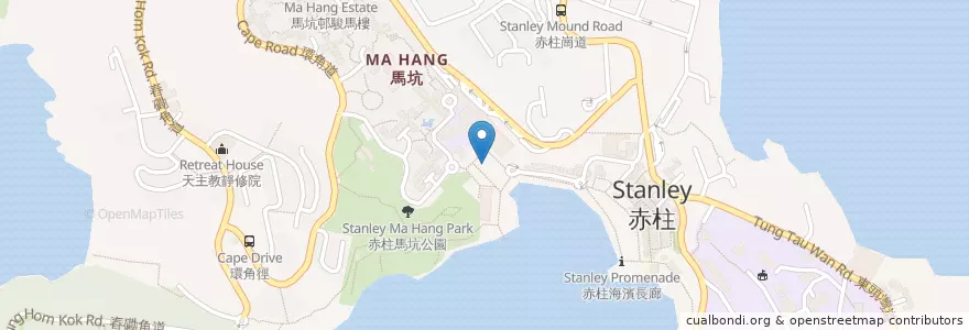 Mapa de ubicacion de Gino's Gelato en Chine, Guangdong, Hong Kong, Île De Hong Kong, Nouveaux Territoires, 南區 Southern District.
