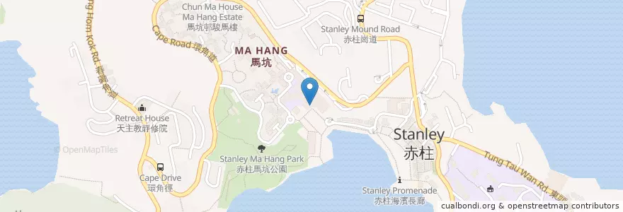 Mapa de ubicacion de McDonald's en China, Cantão, Hong Kong, Ilha De Hong Kong, Novos Territórios, 南區 Southern District.