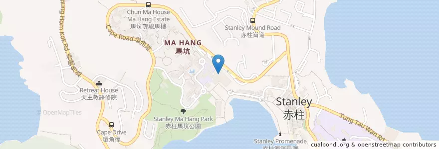 Mapa de ubicacion de KFC en China, Provincia De Cantón, Hong Kong, Isla De Hong Kong, Nuevos Territorios, 南區 Southern District.