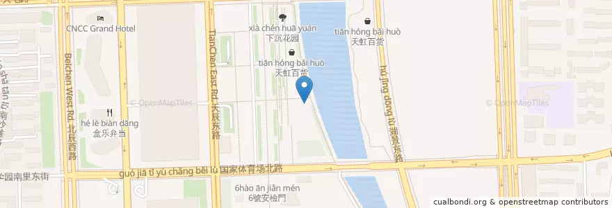 Mapa de ubicacion de 豪尚豪牛排 en China, Beijing, Hebei, Chaoyang District.