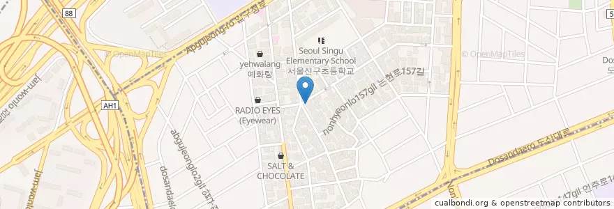 Mapa de ubicacion de 베질 루르 en Coreia Do Sul, Seul, 강남구, 신사동.