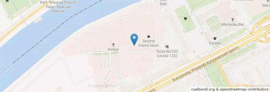 Mapa de ubicacion de Maer en Russia, Distretto Federale Centrale, Москва, Центральный Административный Округ, Пресненский Район.