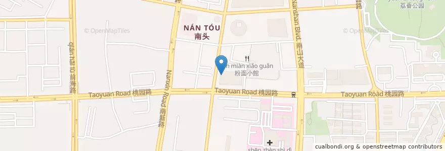 Mapa de ubicacion de 85度C en China, Guangdong, Shenzhen, 南山区, 南头街道.