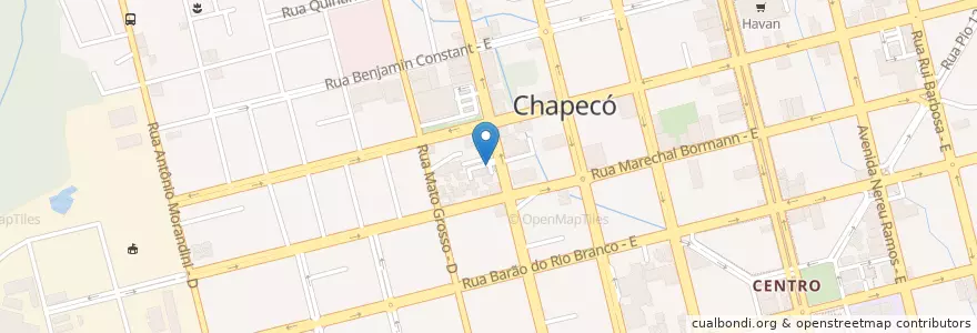 Mapa de ubicacion de Guarda Municipal Chapecó en 巴西, 南部, 圣卡塔琳娜, Região Geográfica Intermediária De Chapecó, Microrregião De Chapecó, Chapecó.